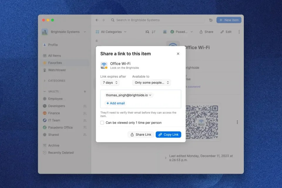 1Password screenshot 4