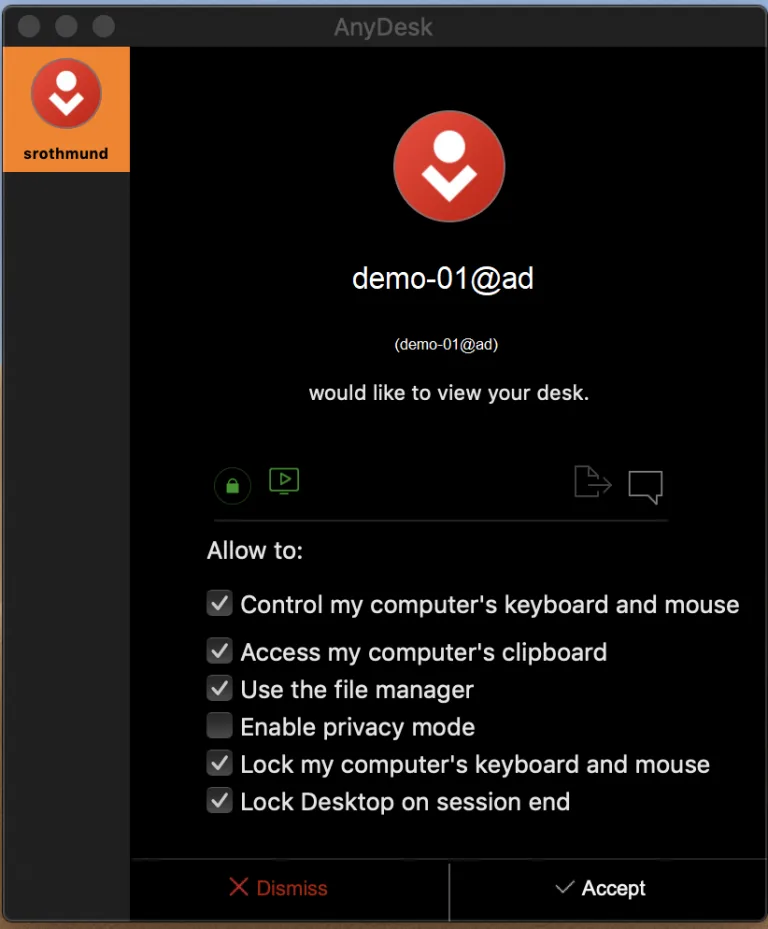 AnyDesk screenshot 4