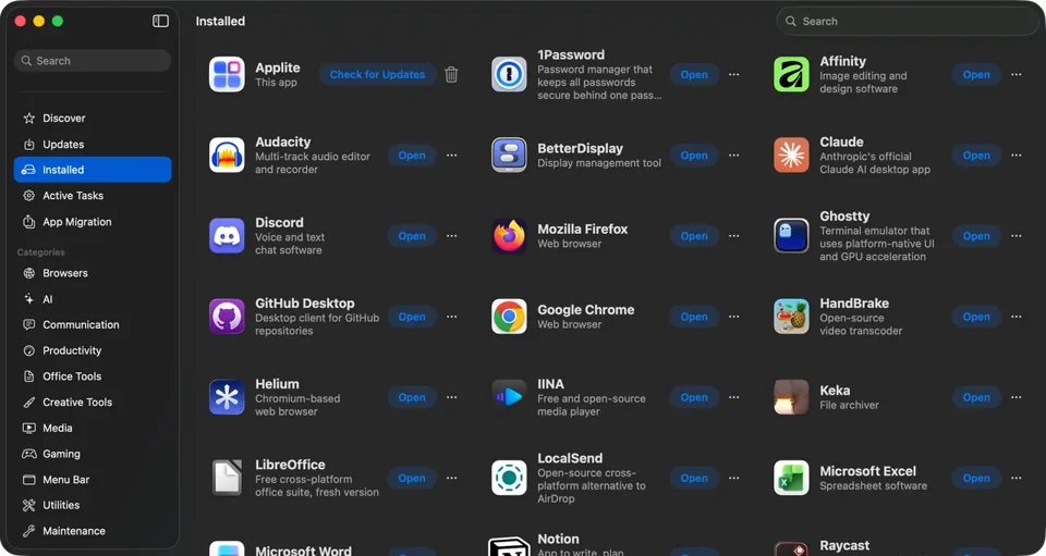 Applite screenshot 4