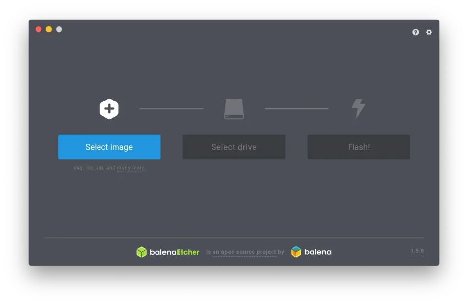 balenaEtcher screenshot 2