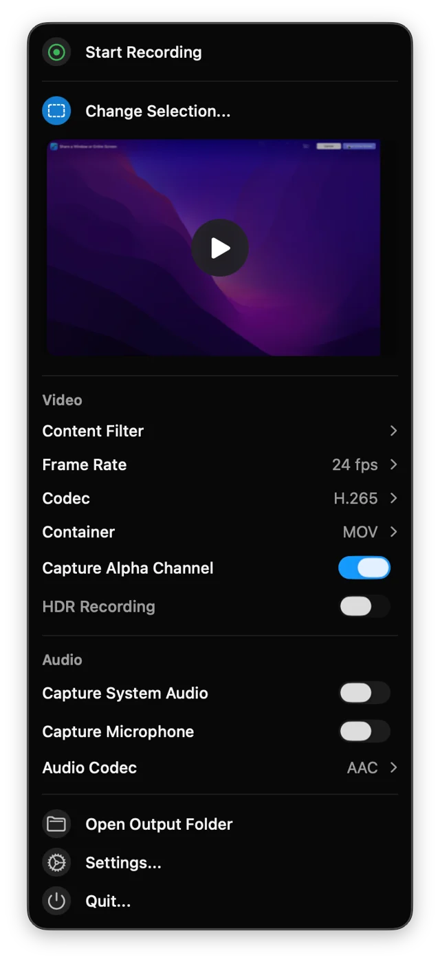 BetterCapture screenshot