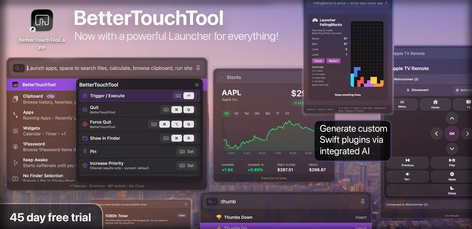 BetterTouchTool screenshot 4