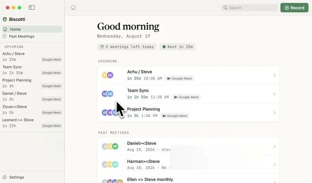 Biscotti screenshot