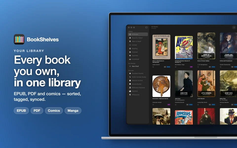BookShelves screenshot 2