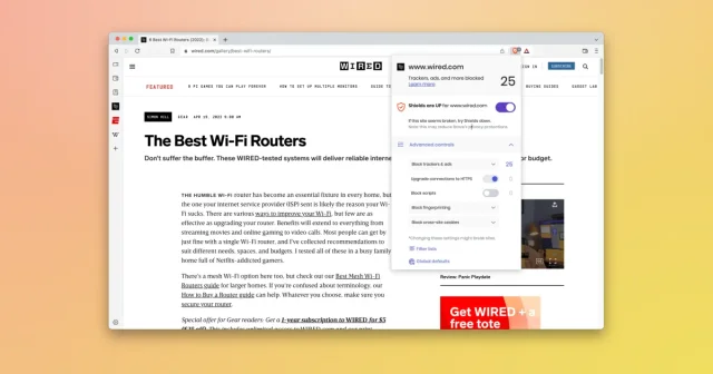 Brave Browser screenshot