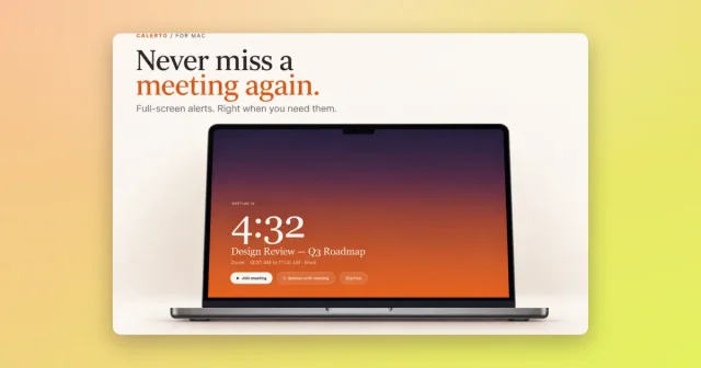 Calerto for Mac screenshot