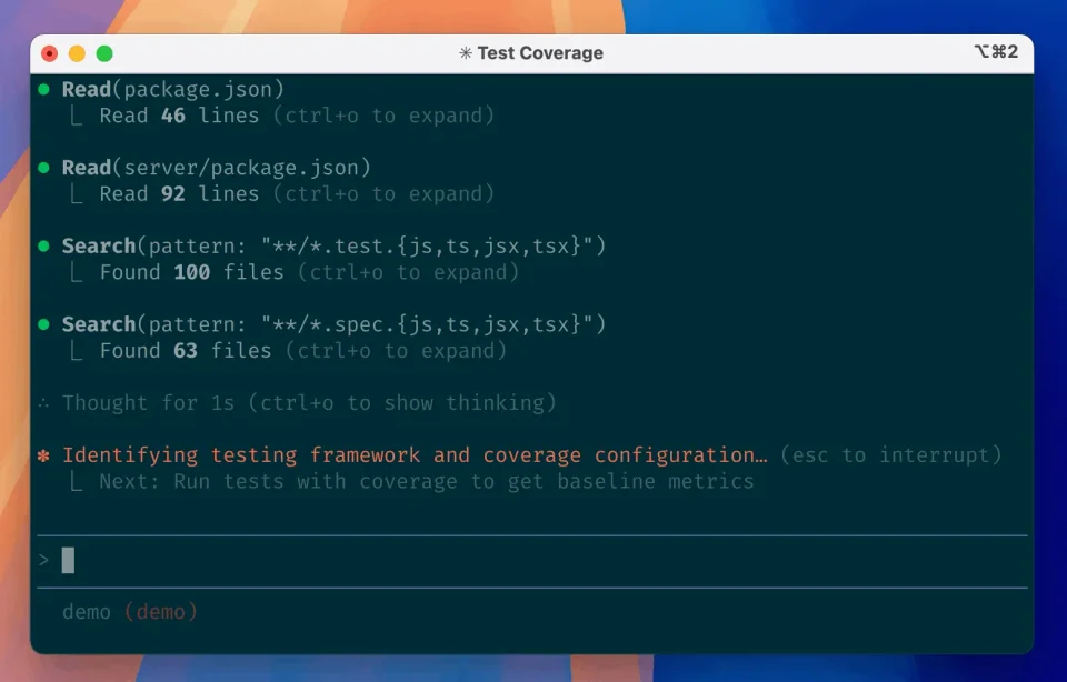 Claude Code screenshot 2