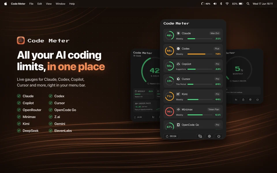 Code Meter screenshot 2
