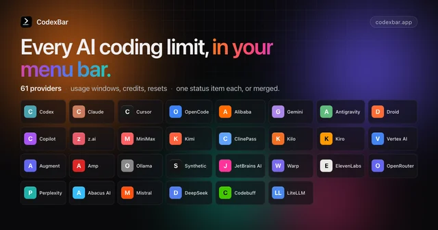 CodexBar screenshot