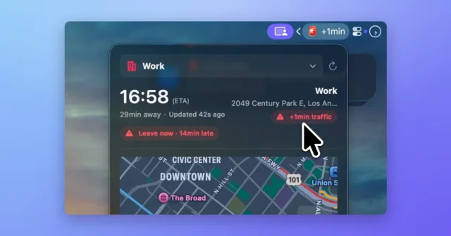CommuteBar screenshot