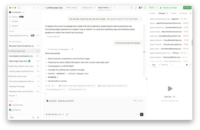 Conductor screenshot