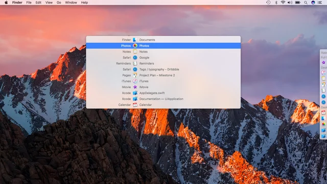 Contexts screenshot