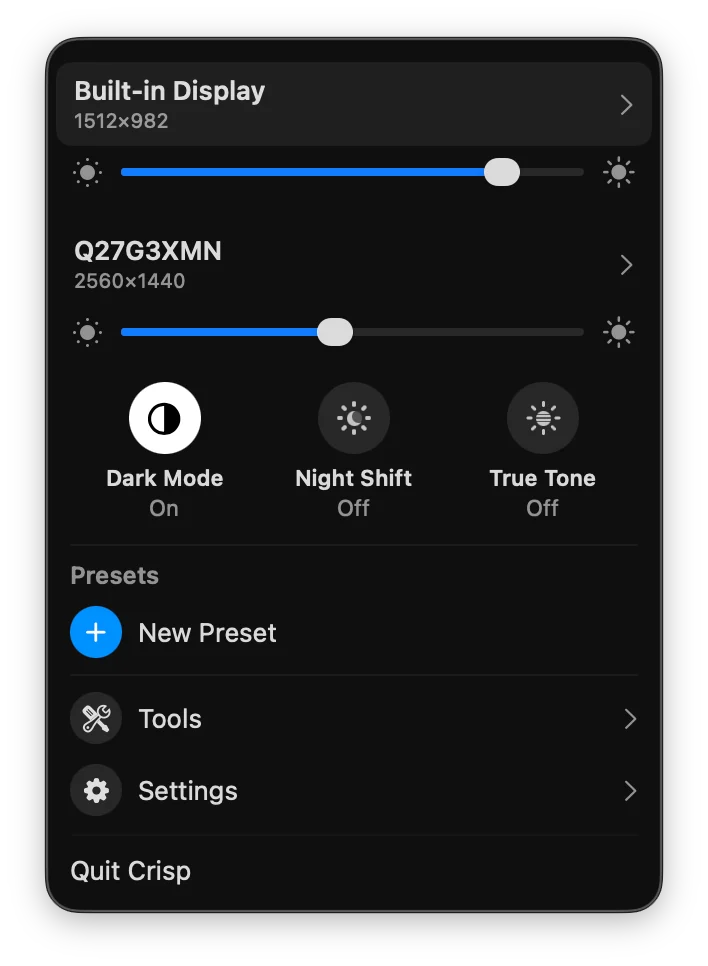 Crisp screenshot 2
