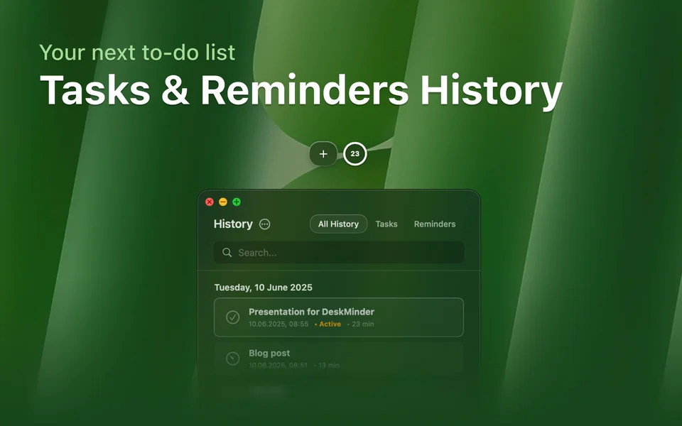 DeskMinder screenshot 4