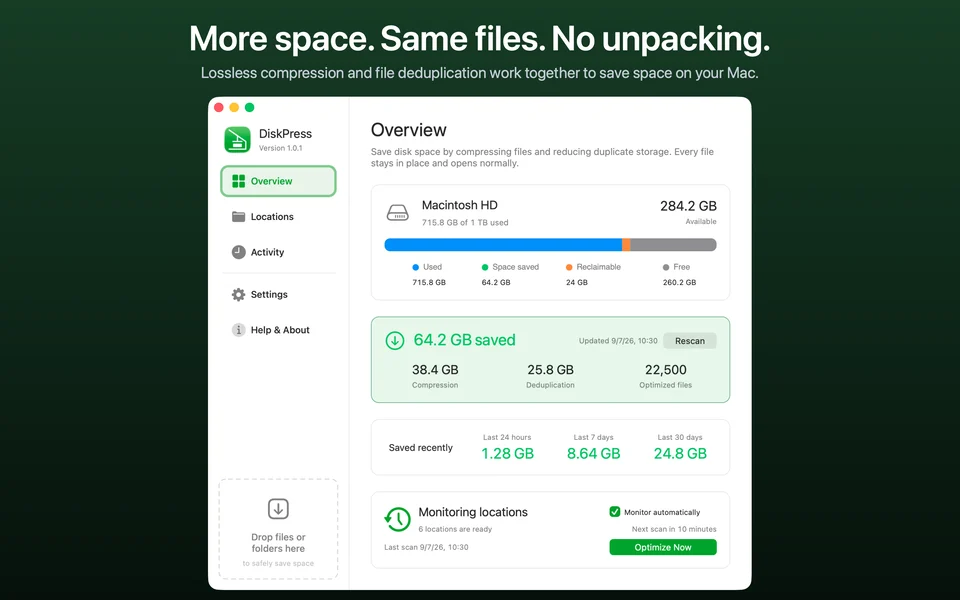 DiskPress screenshot 2