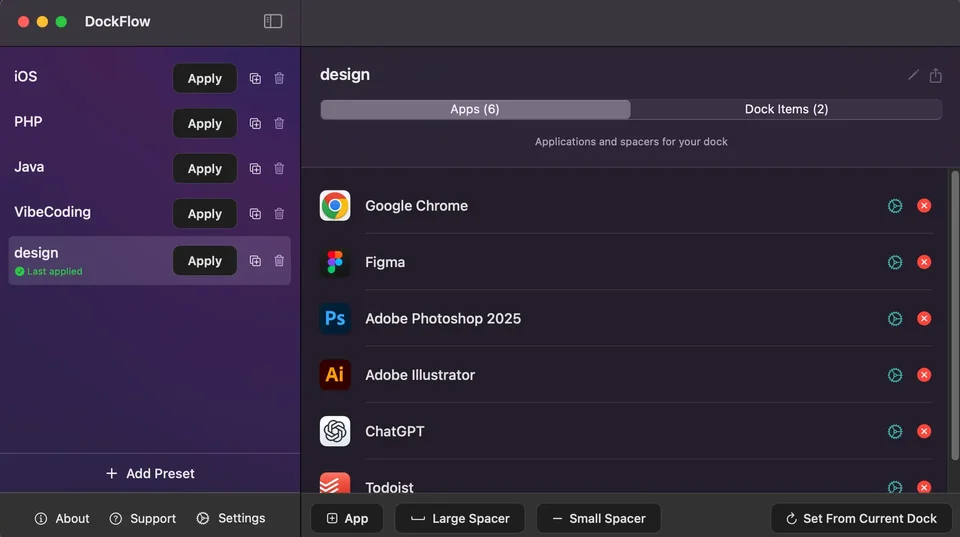 DockFlow screenshot 2