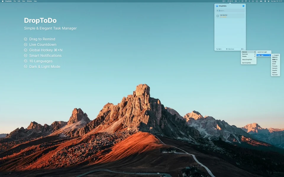 DropToDo screenshot 2