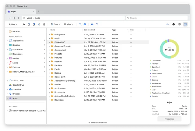 FileNav screenshot