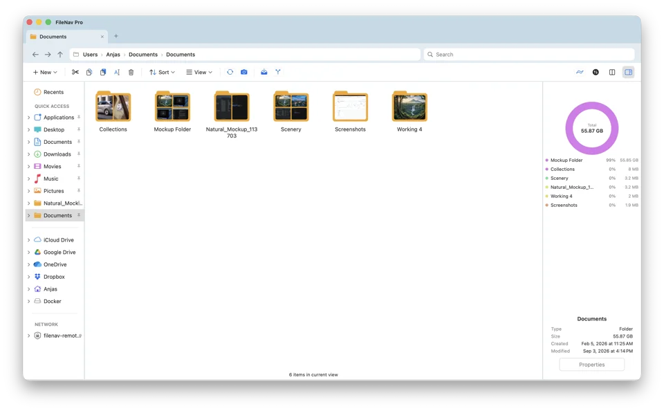 FileNav screenshot 2