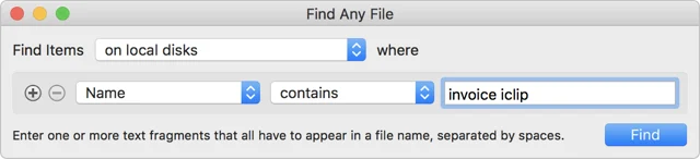 Find Any File screenshot