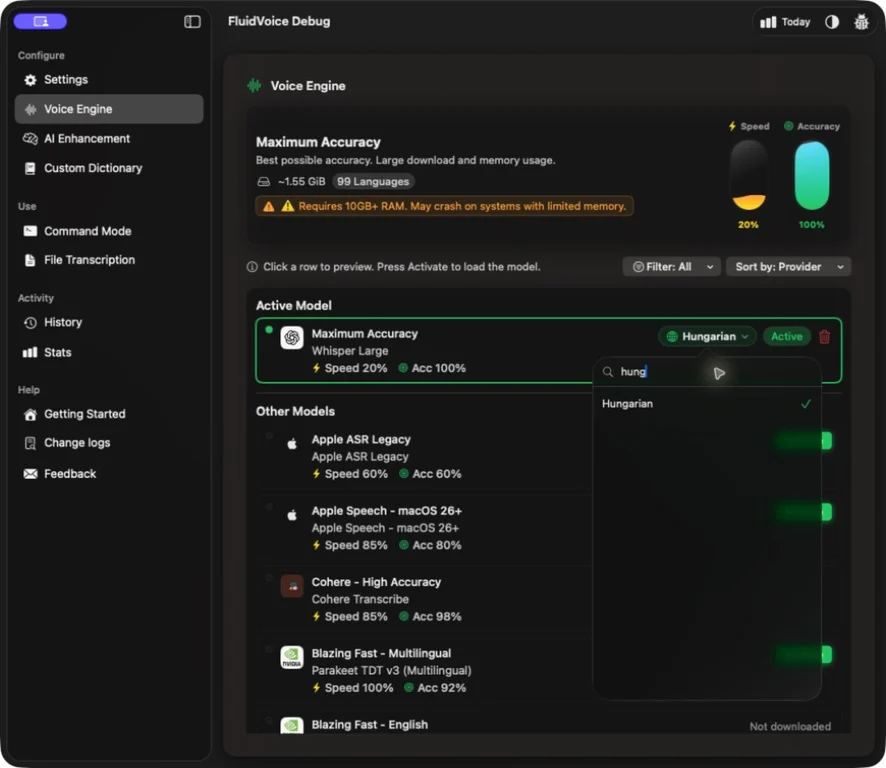 FluidVoice screenshot 3