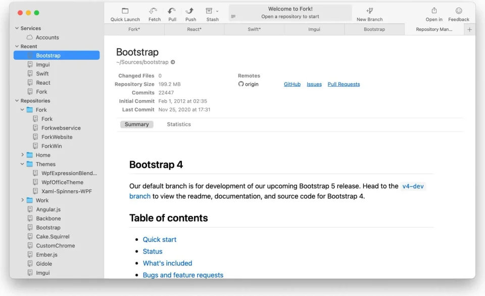 Fork screenshot 5
