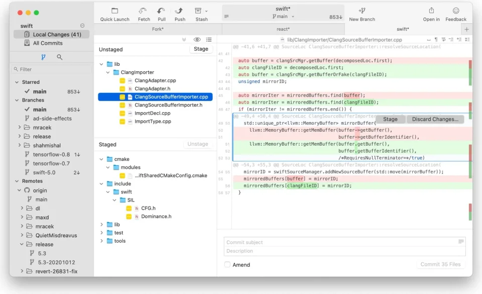 Fork screenshot 3