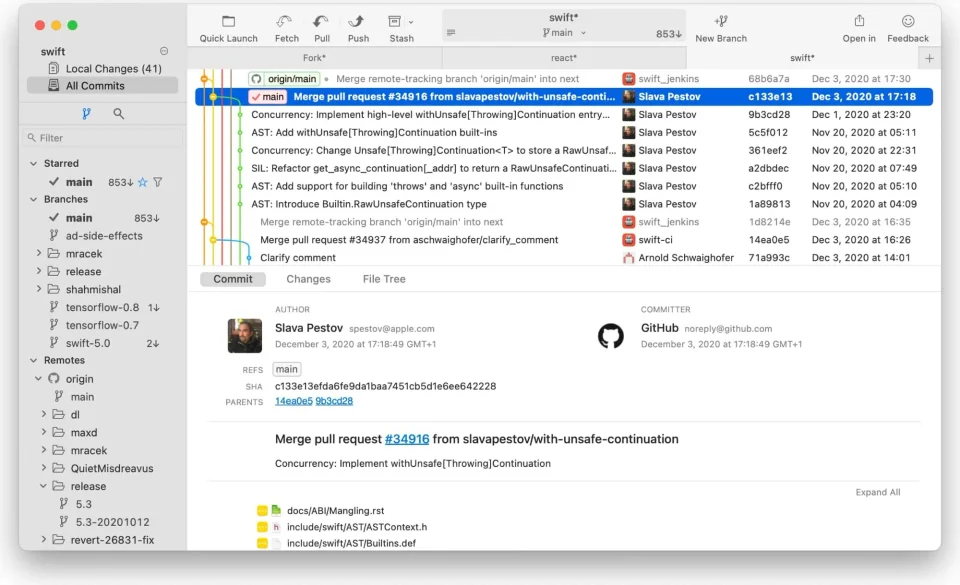 Fork screenshot 2
