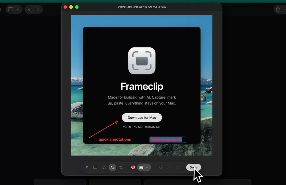 Frameclip screenshot 3