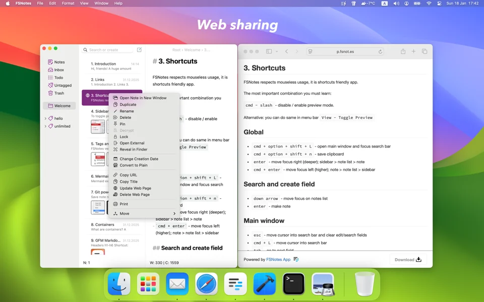FSNotes screenshot 4