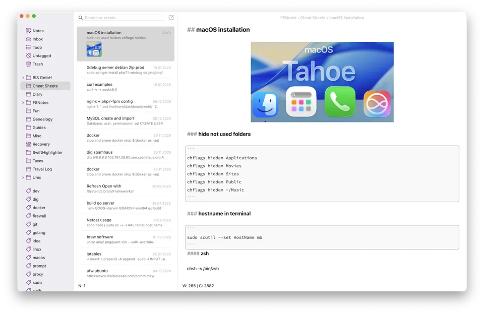 FSNotes screenshot 7
