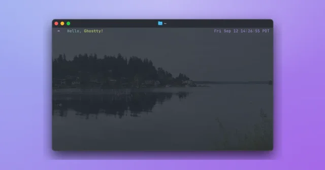 Ghostty screenshot 1