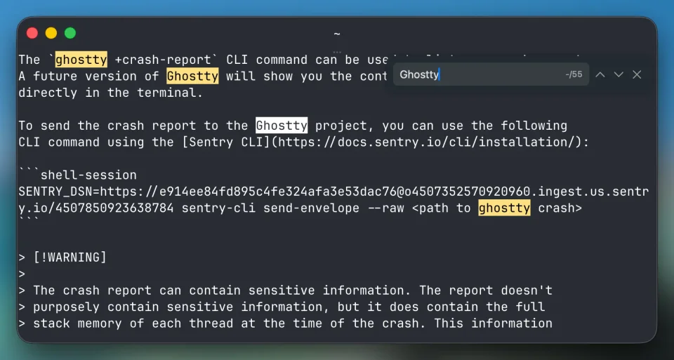 Ghostty screenshot 5