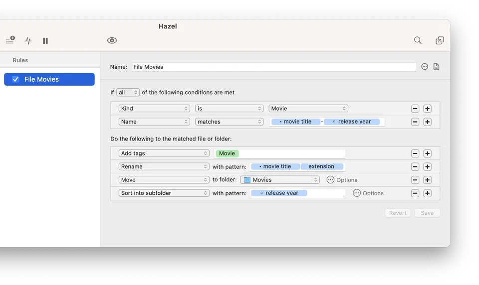 Hazel screenshot 2