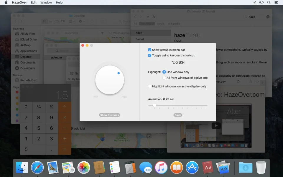 HazeOver screenshot 4