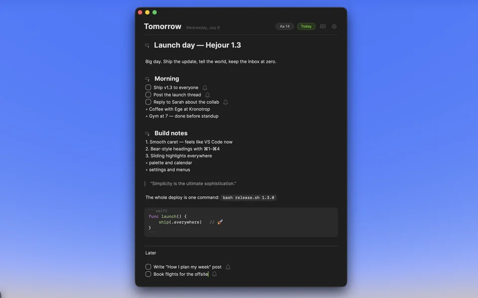 Hejour screenshot 3