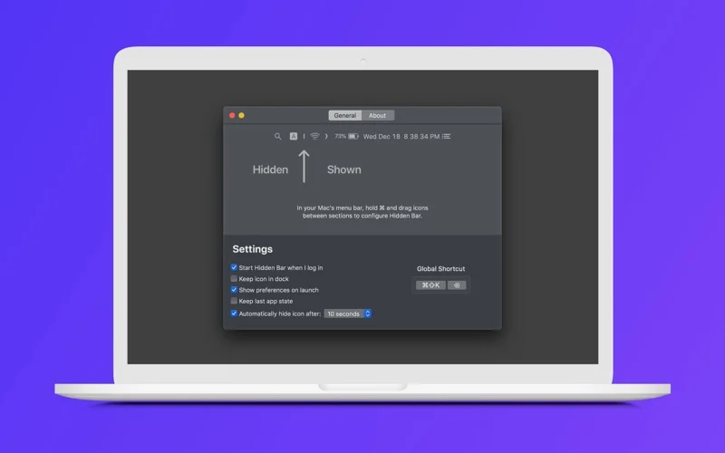 Hidden Bar screenshot 3