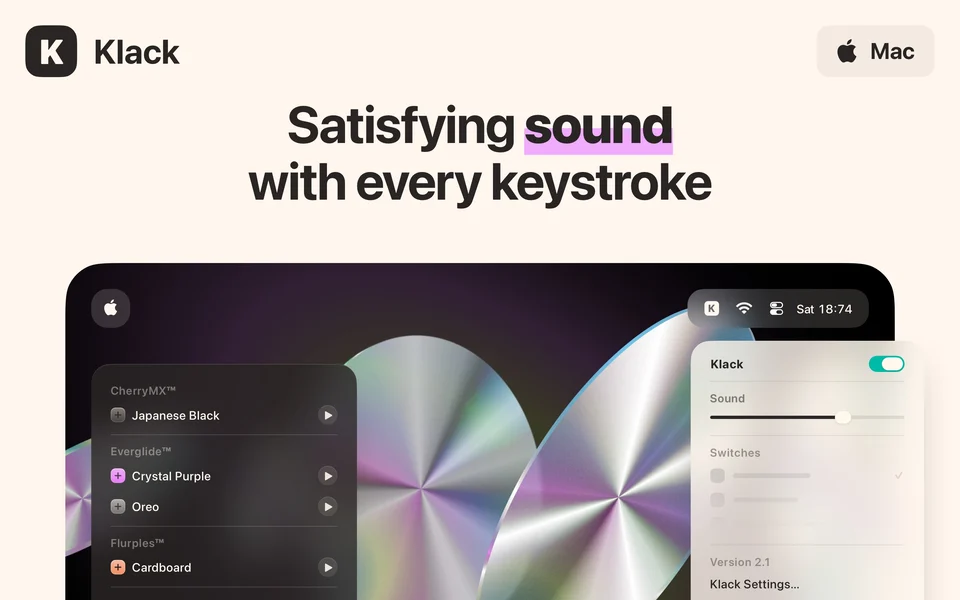 Klack screenshot 2