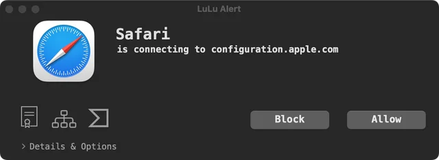 LuLu screenshot
