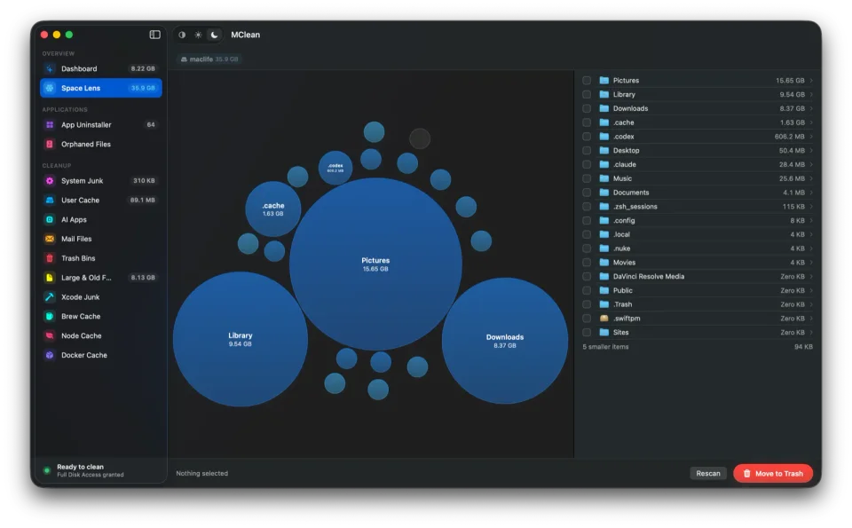 MClean screenshot 3