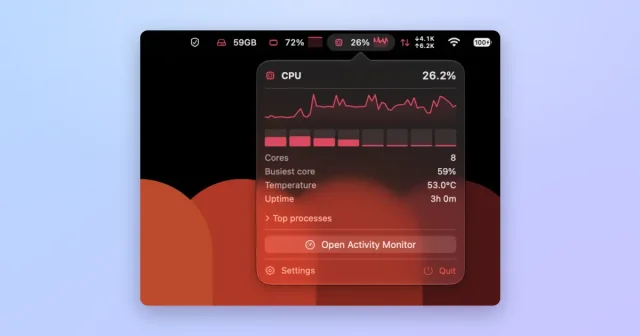 Mectrics screenshot