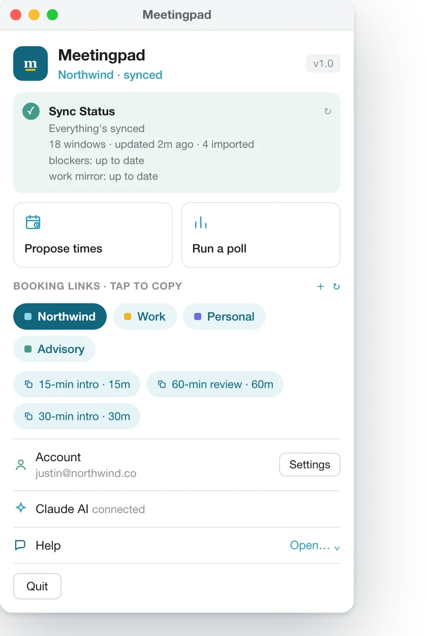 MeetingPad screenshot 2