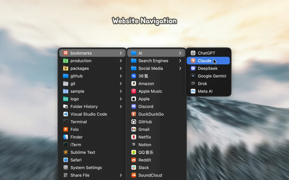 Menuist screenshot 2