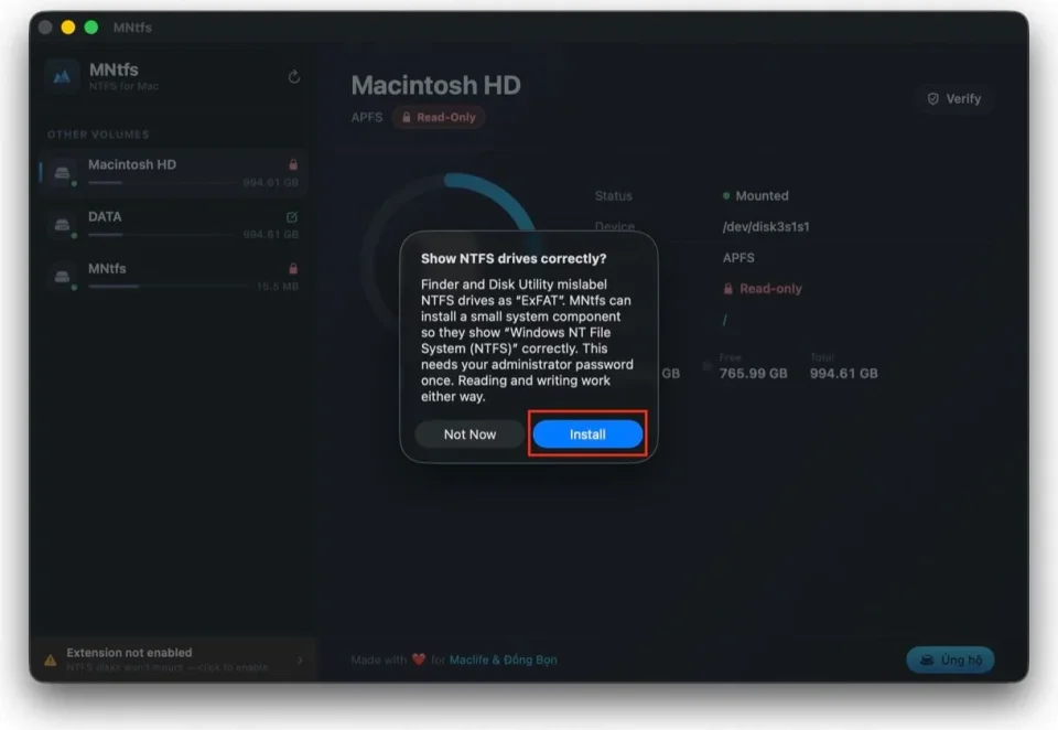 MNtfs screenshot 4