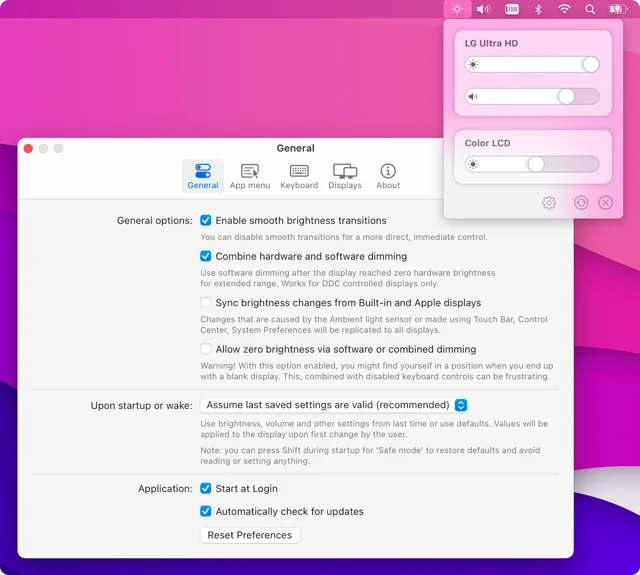 MonitorControl screenshot