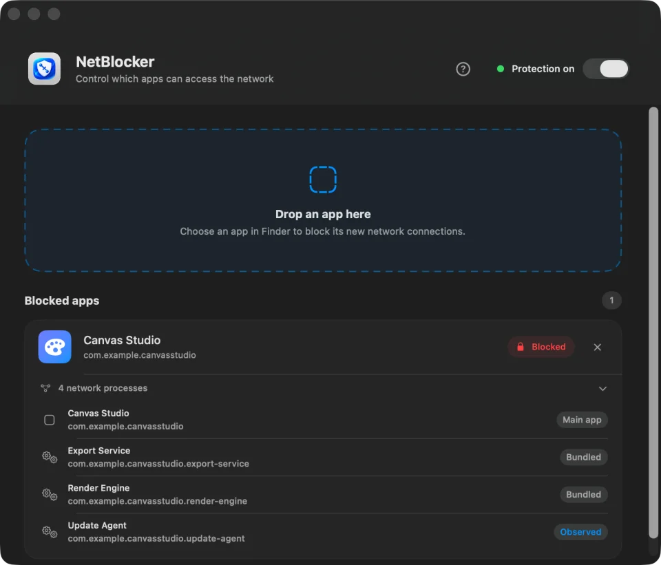 NetBlocker screenshot 2