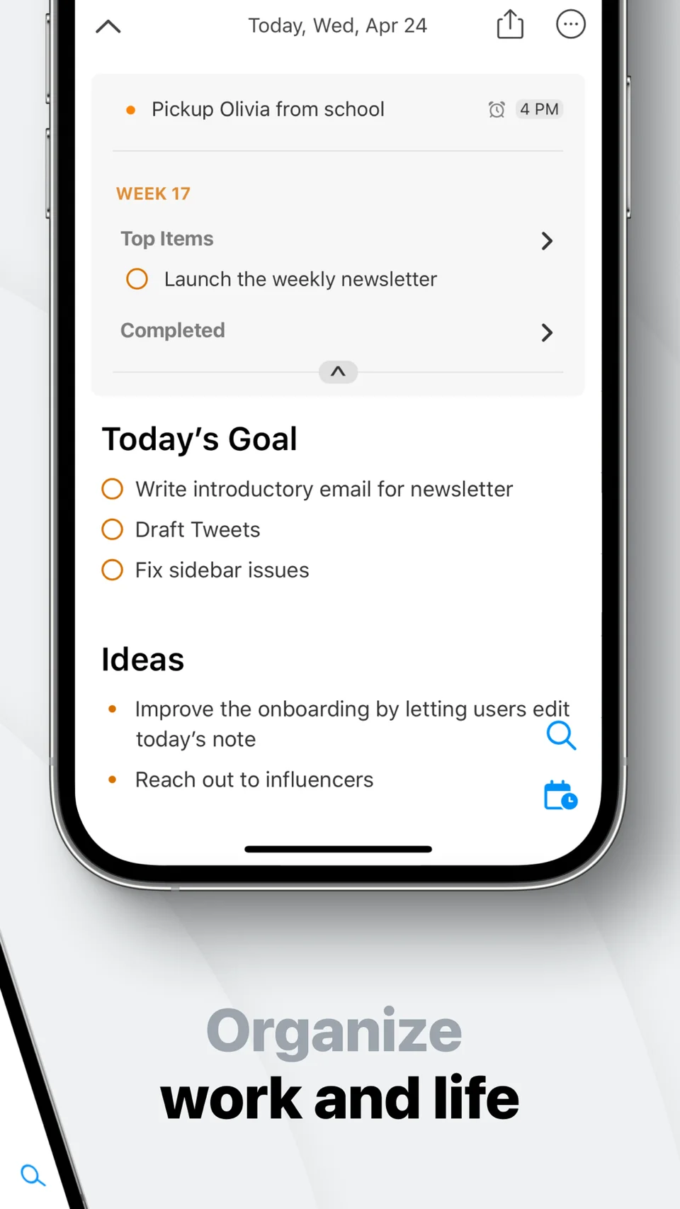 NotePlan screenshot 2