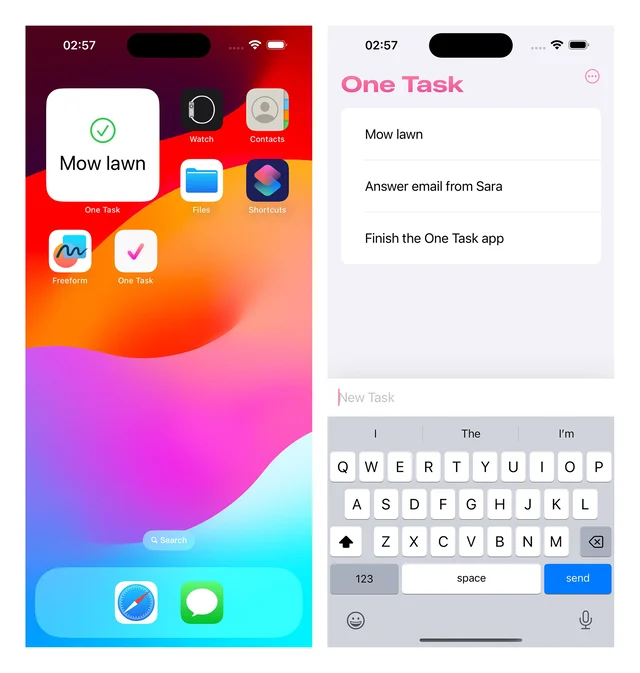 One Task screenshot 1
