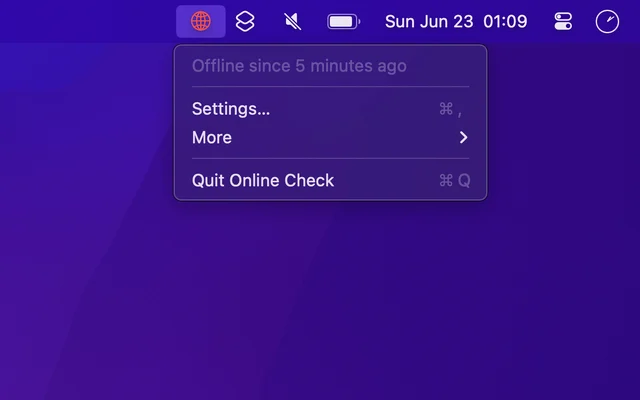 Online Check screenshot