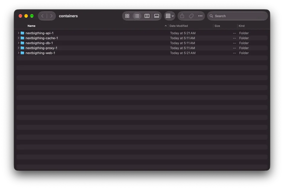OrbStack screenshot 6